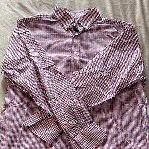 Vineyard Vines Red and Blue Plaid Men's Shirt